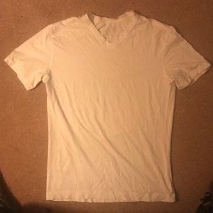 Lululemon white T v neck Large